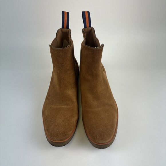New Republic Chelsea Boot Tan Suede PullOn Ankle Crepe Sole Brown Classic Men 10 - Picture 4 of 13